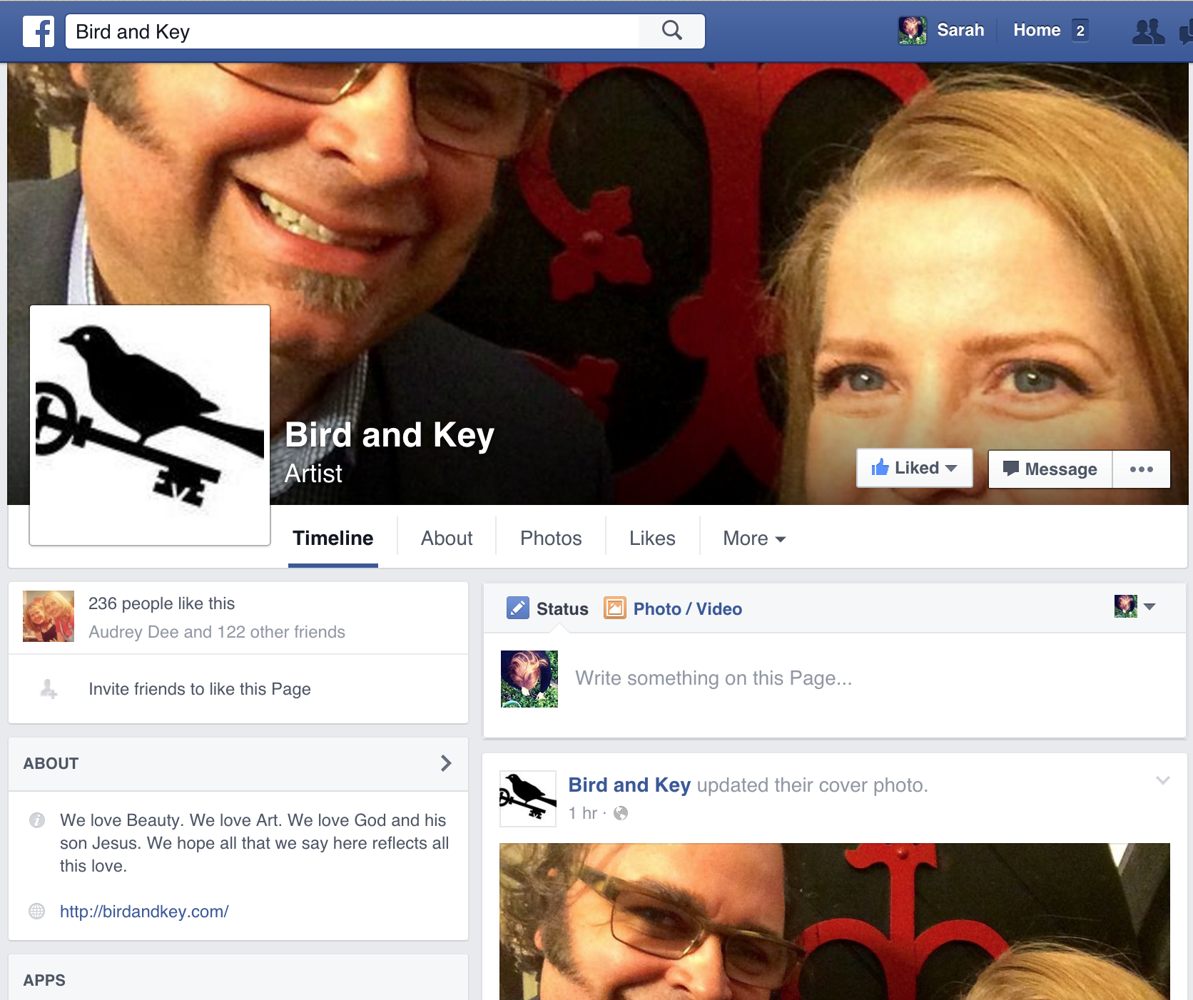 Bird and Key on FB